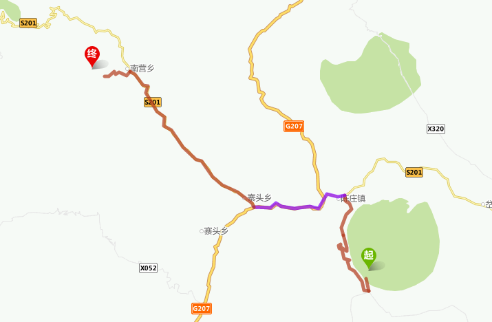 从秋山风景区到水泉溪,沿路线:x012——s201——水泉溪,全程35公里